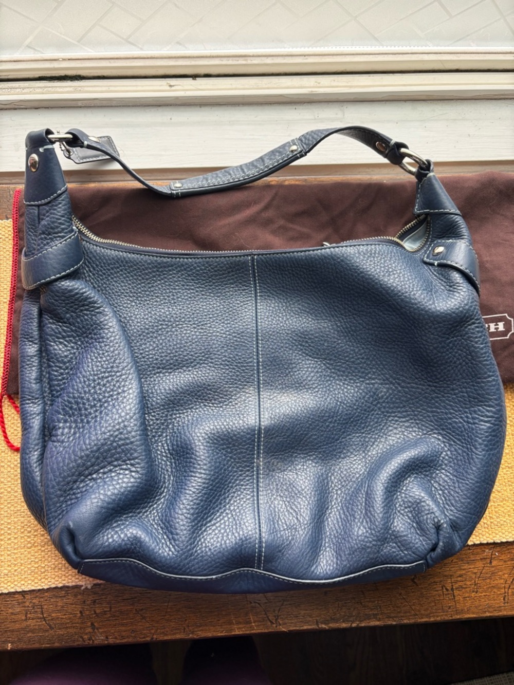 Coach Penelope Hobo Pebbled Leather Shoulder Bag - Picture 2 of 6